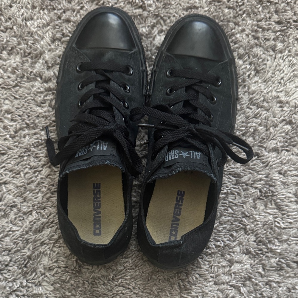 Converse Unisex Black Canvas Sneakers